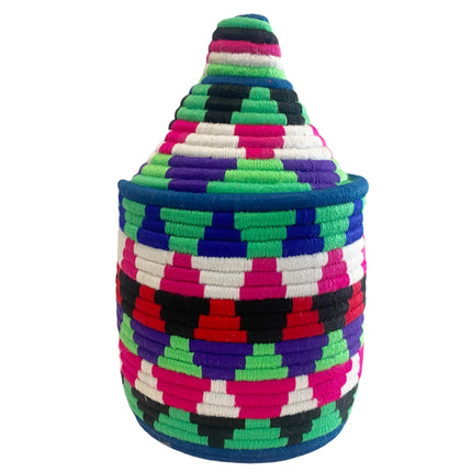 Panier berbère marocain coloré