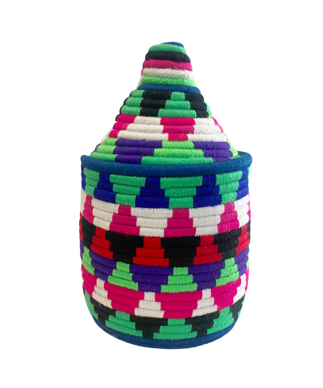 Panier berbère marocain coloré