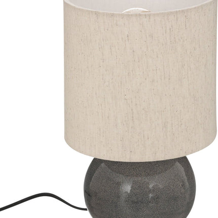 Atmosphera Lampe à poser Gaia D15x28cm - Gris Bleu - E27