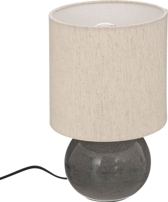 Atmosphera Lampe à poser Gaia D15x28cm - Gris Bleu - E27