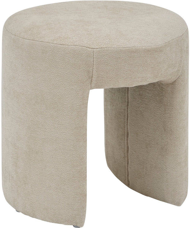 Atmosphera Jin Pouf - Ø38cm - Beige