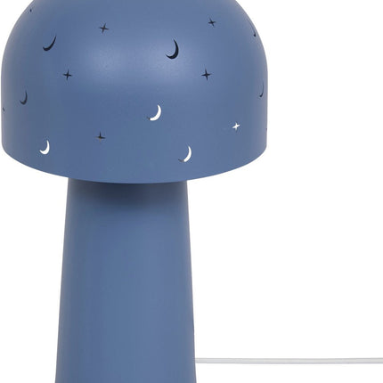 Atmosphera Kids Lampe de chevet champignon étoilé - Ø16xH27cm - Bleu