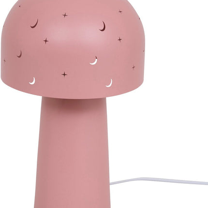 Atmosphera Kids Lampe de Chevet Champignon Étoilé - Ø16xH27cm - Rose