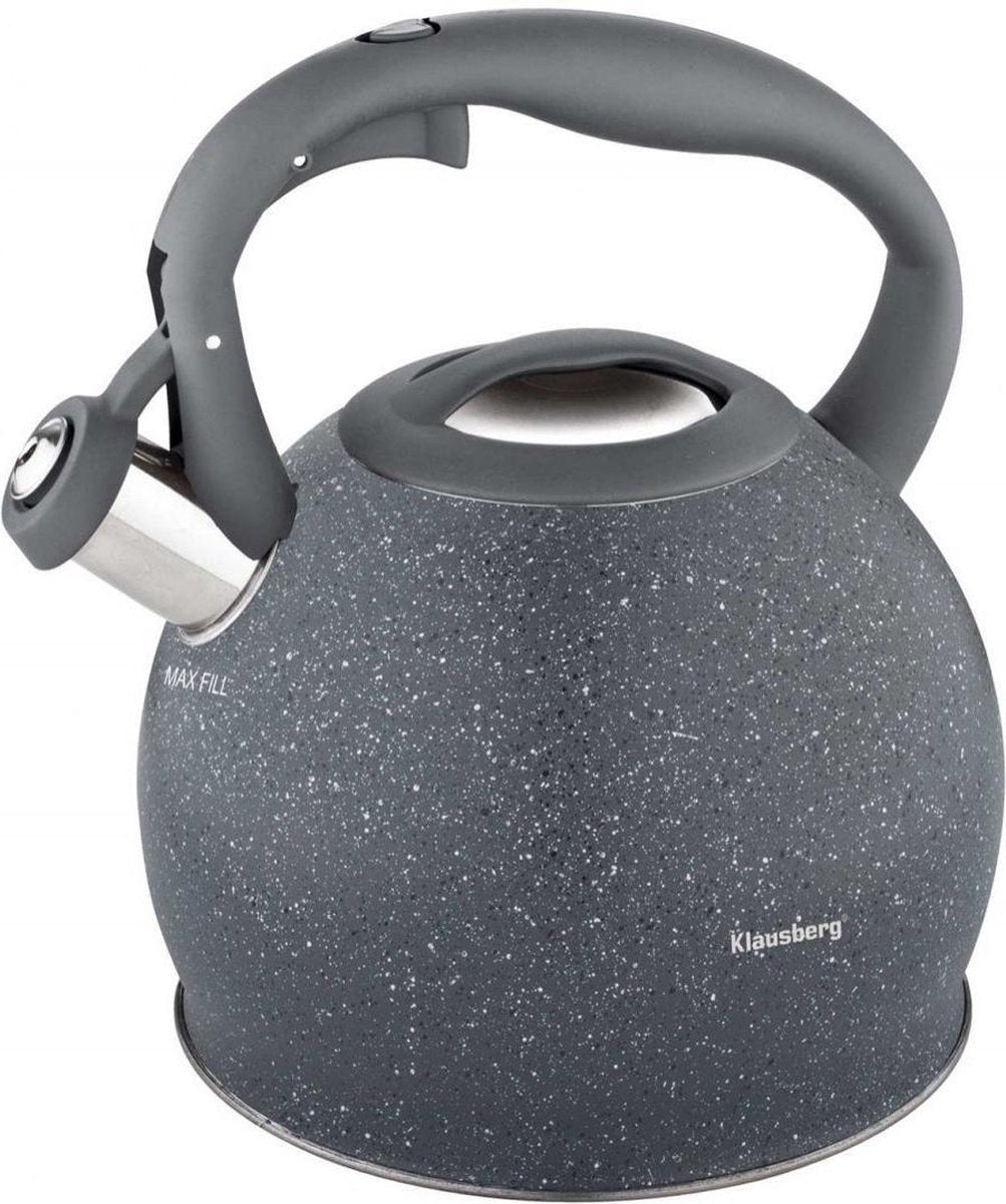 Klausberg KB-7321 Flötenkessel - 2L - Edelstahl - alle Herdarten