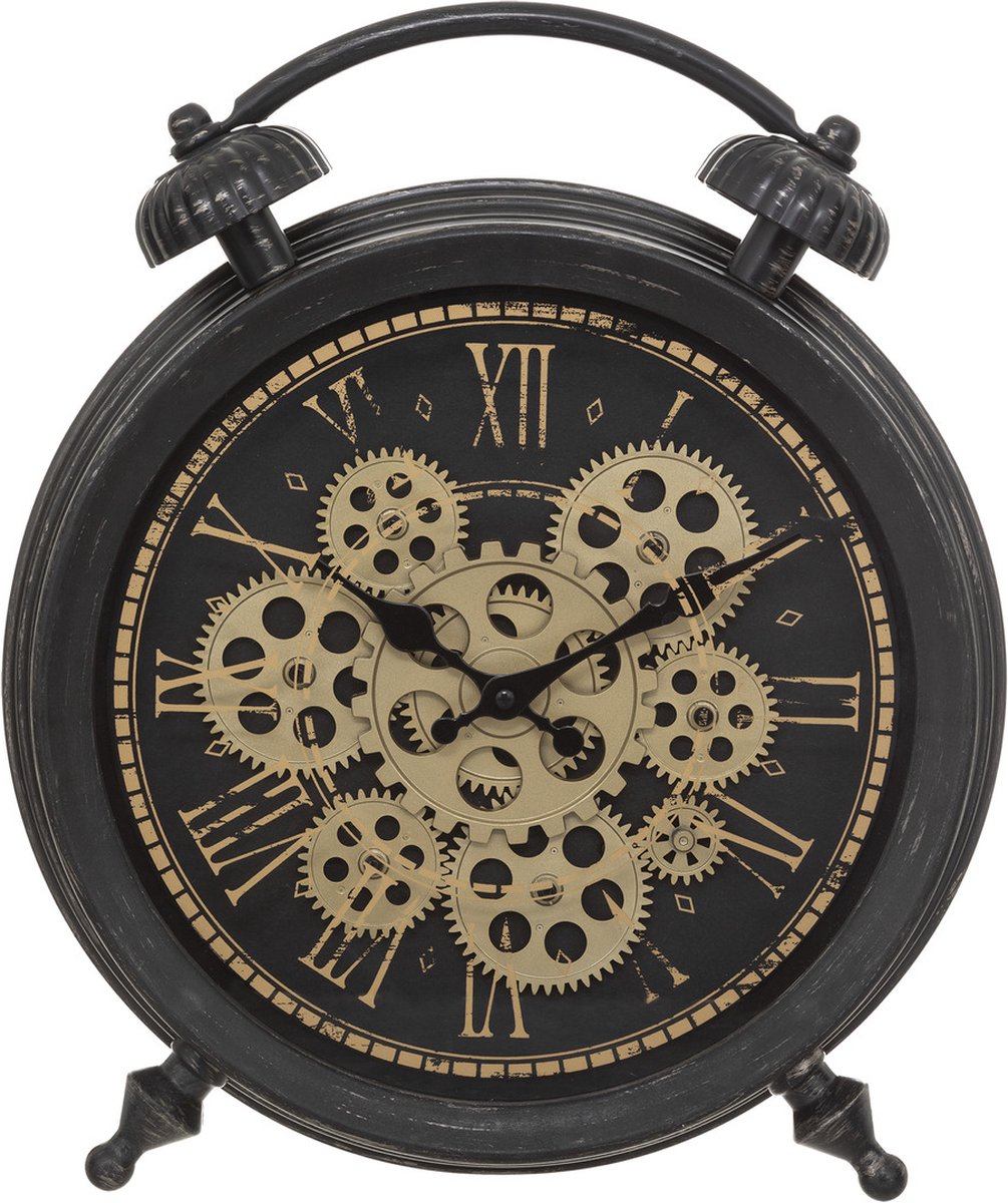 Table Clock-Wall Clock with Visible Moving Gears - 35cm x 41cm
