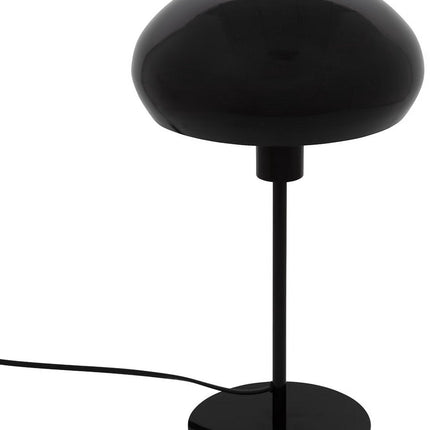 Lampe de table champignon Atmosphera Savio - Ø22xH38cm - Noir