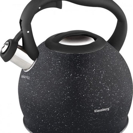Bouilloire sifflante Klausberg KB-7266 - 3L - inox - toutes sources de chaleur