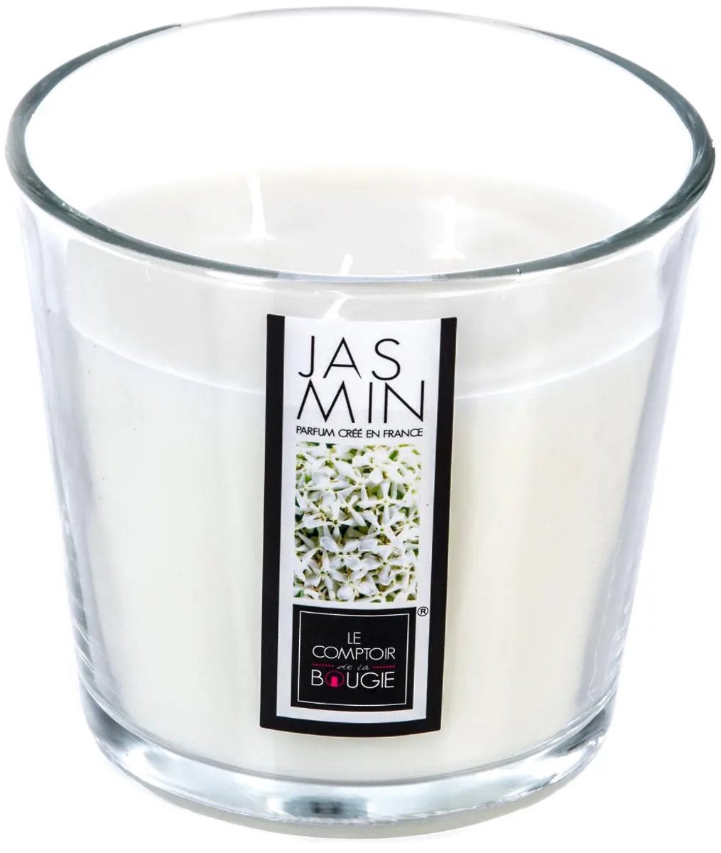 Atmosphera geurkaars jasmijn in glas – 3 lonten, 40 branduren, 13 x 12 cm