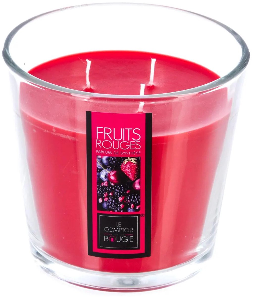 Atmosphera geurkaars in glas – rood fruit, 3 lonten, 40 branduren