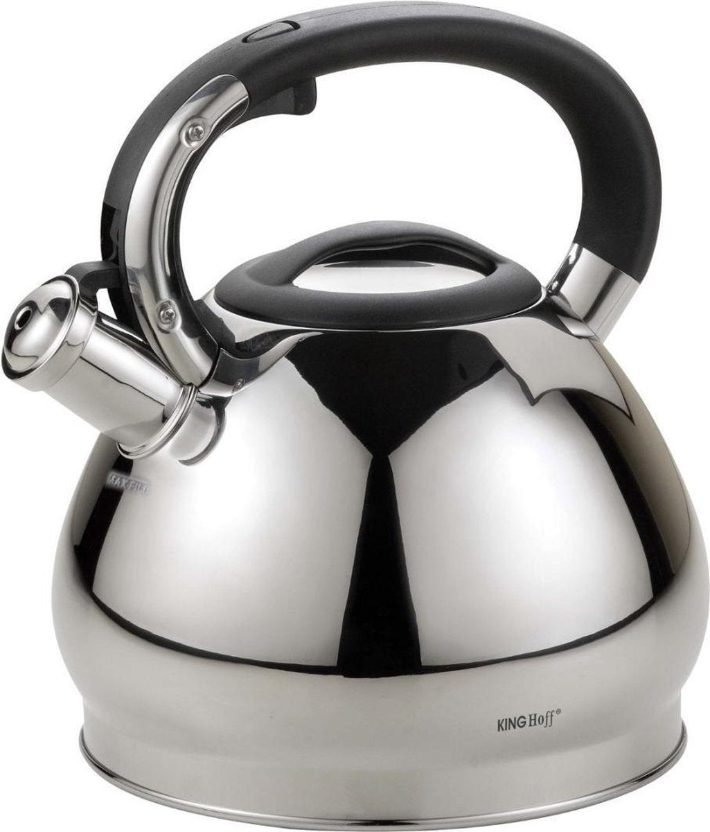 Kinghoff 1211 - Whistling Kettle - Stainless Steel - 3.4 litres