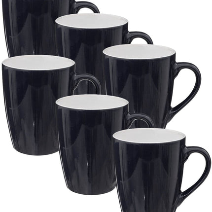 5Five Mugs Colorama - 6 pièces - Céramique - bleu - 380 ml - 9 x 11 cm