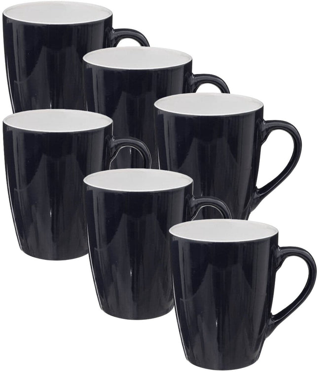 5Five Mugs Colorama - 6 pièces - Céramique - bleu - 380 ml - 9 x 11 cm