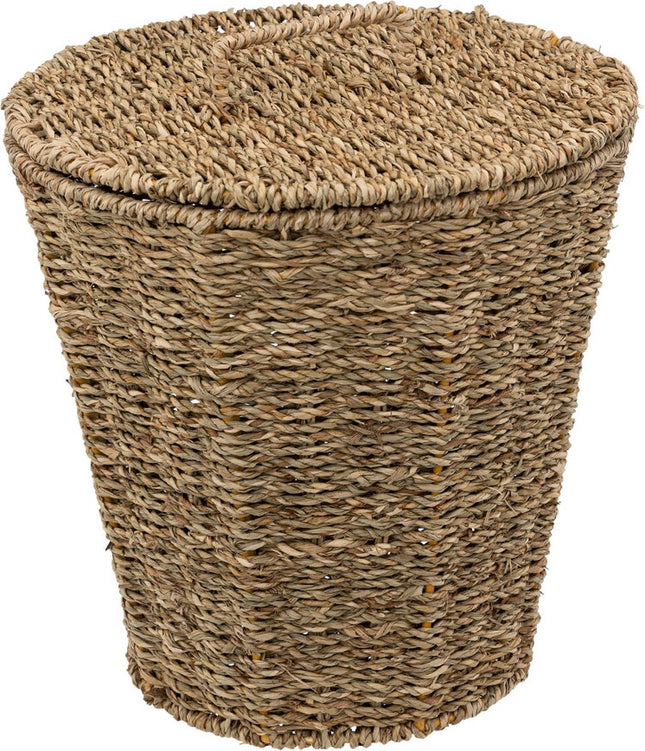 5Five Panier rond en osier avec couvercle 9 litres
