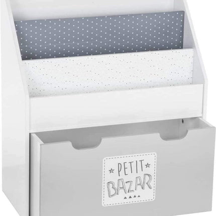 Bibliothèque avec casier de rangement pour enfants
