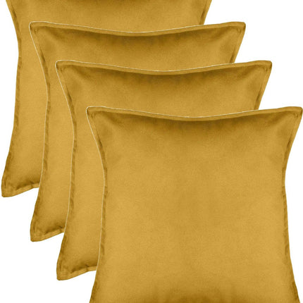 Atmosphera Bank/coussins décoratifs Sophia - lot de 4 - 55 x 55 cm - polyester avec fermeture éclair