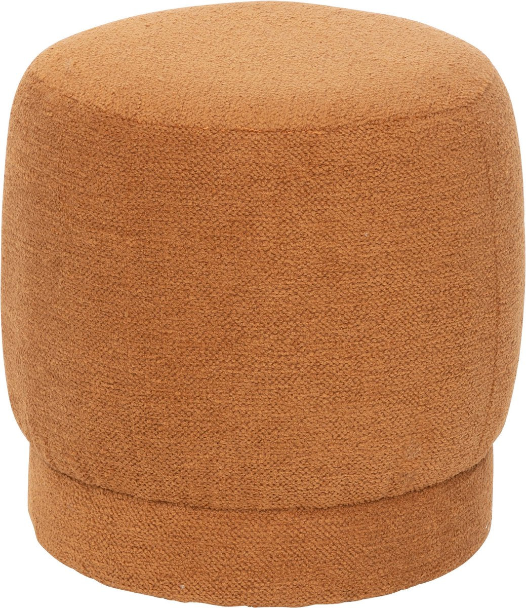 Atmosphera Amea Pouffe - Ø39xH40cm - Footstool - Orange