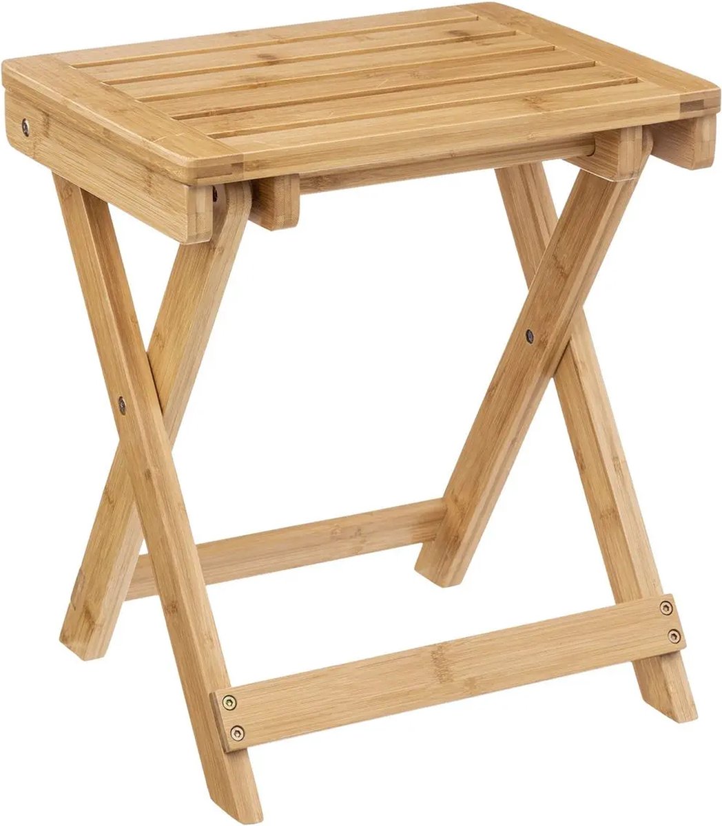 5Five - Beistelltisch klappbar - 2er-Set - Bambusholz - L39 x B33 x H44 cm