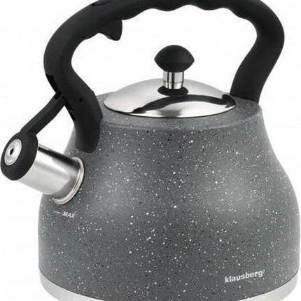 Klausberg 7449 - Bouilloire sifflante - 2,7L - acier inoxydable - toutes sources de chaleur