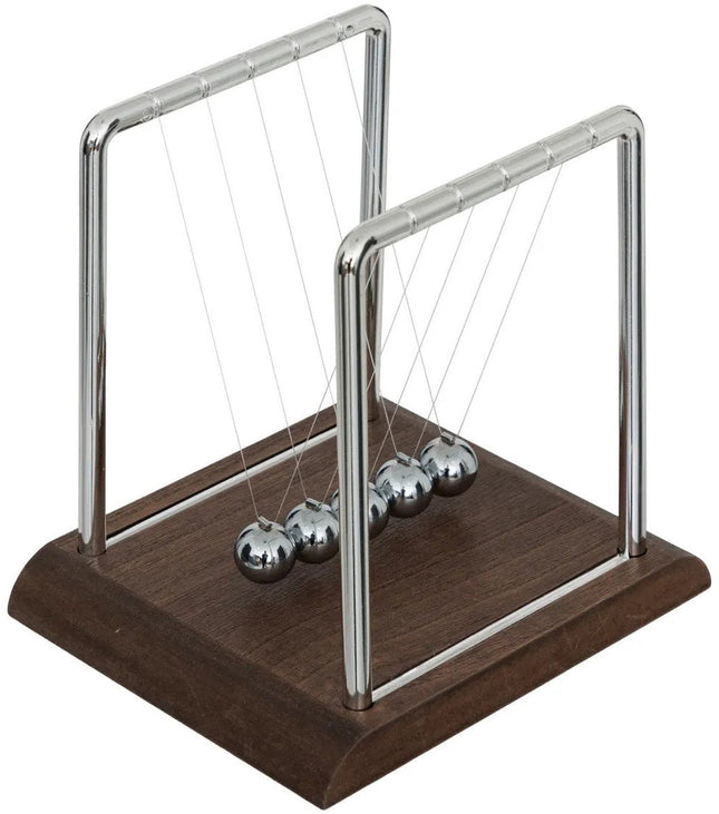 Atmosphera Pendule de Newton - 5 billes - 17 x 15 x 18 cm - Balancier/boules d'équilibre pour le bureau