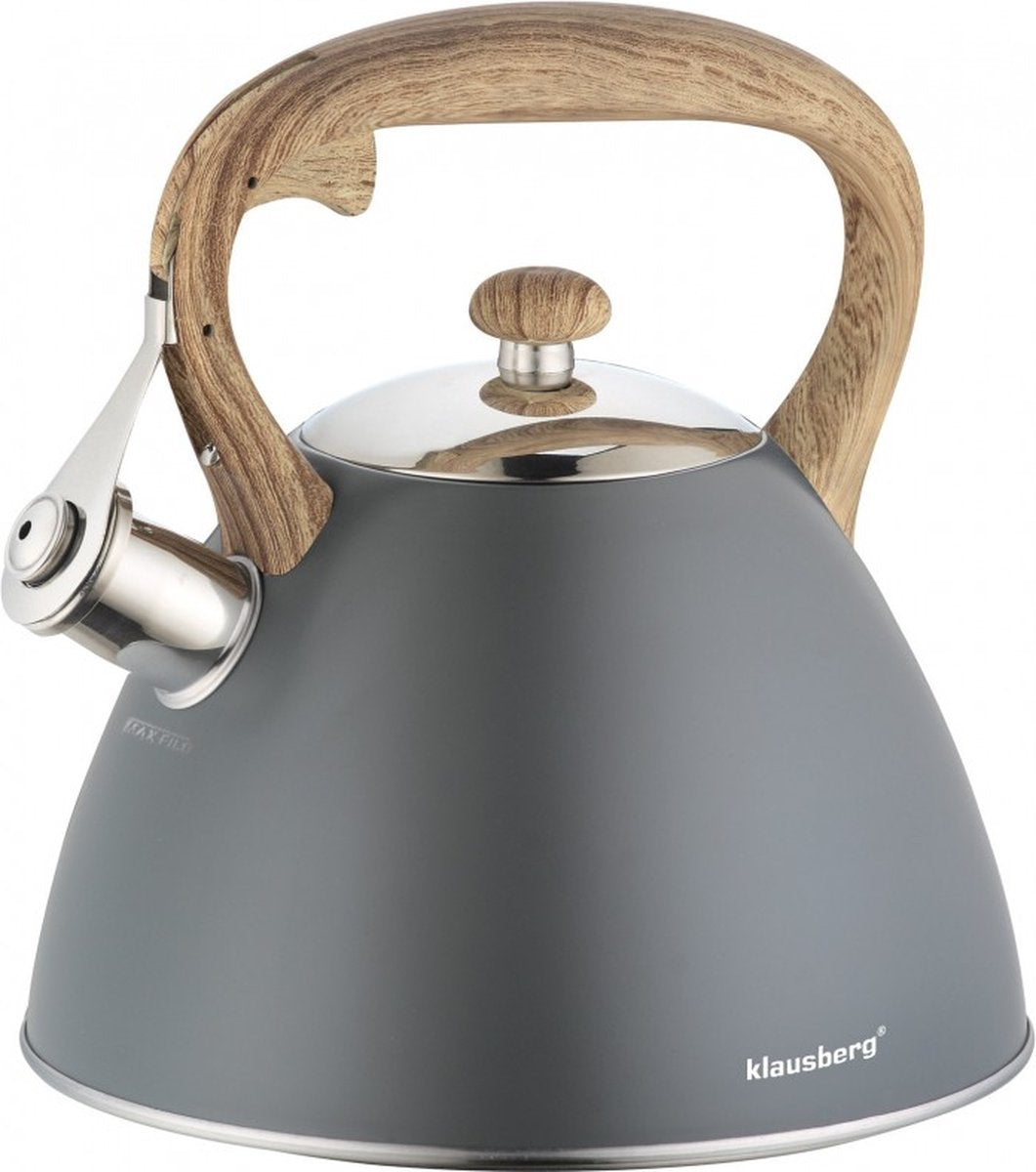 Klausberg KB-7297 fluitketel - 3L - rvs - alle warmtebronnen