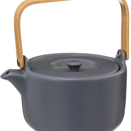 Théière Secret de Gourmet Penang - Céramique - avec anse et filtre - bleu/gris - 800 ml