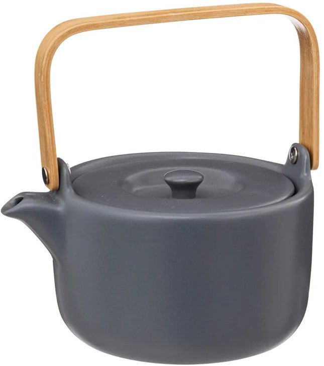 Théière Secret de Gourmet Penang - Céramique - avec anse et filtre - bleu/gris - 800 ml