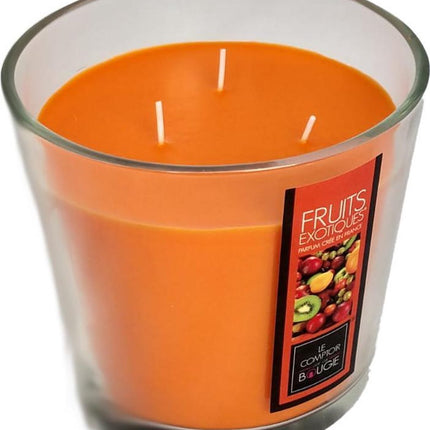 Senseszz Lifestyle Bougie parfumée Fruits Exotiques - 500 grammes - Dans un verre - H12cm Dia13cm
