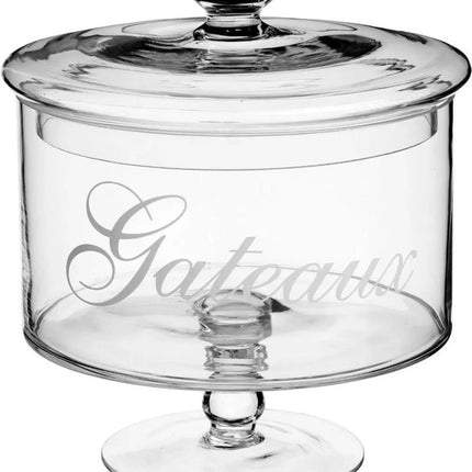 Bocal à biscuits en verre avec couvercle - 1,8 litre - Bonbonnières/boîte à biscuits