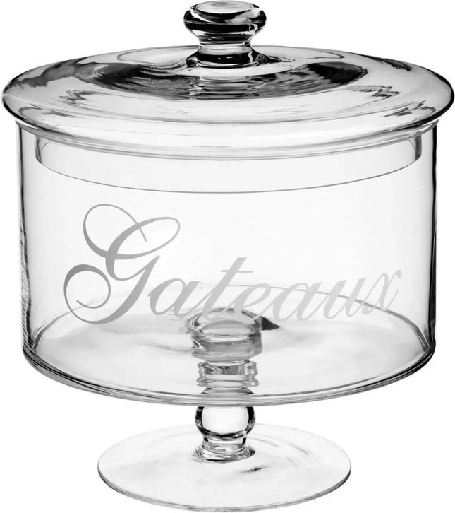 Bocal à biscuits en verre avec couvercle - 1,8 litre - Bonbonnières/boîte à biscuits