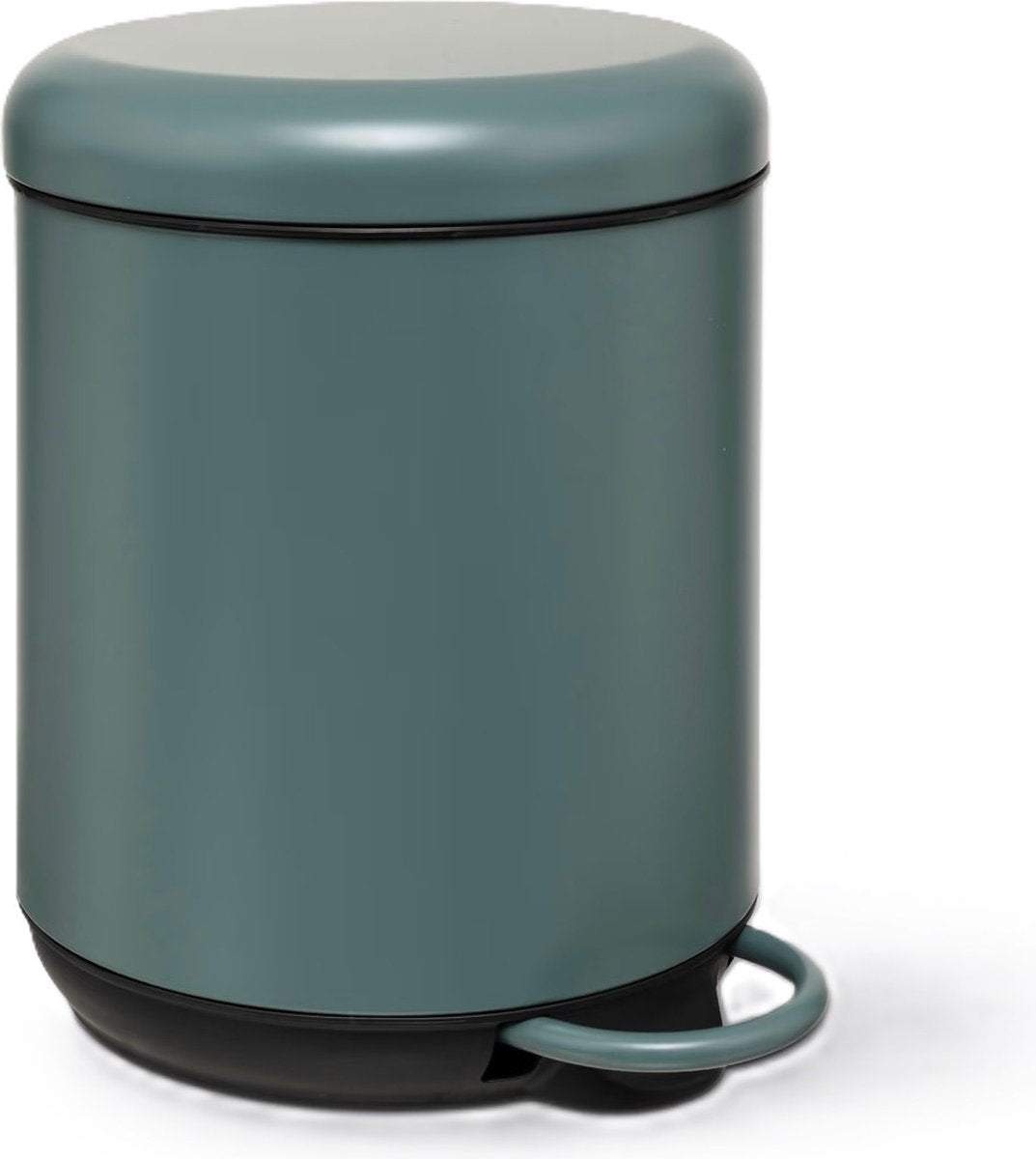 5Five Waste bin / pedal bin Savona - metal / plastic - 5L - ficus green - D20 x H27 cm - with inner bucket