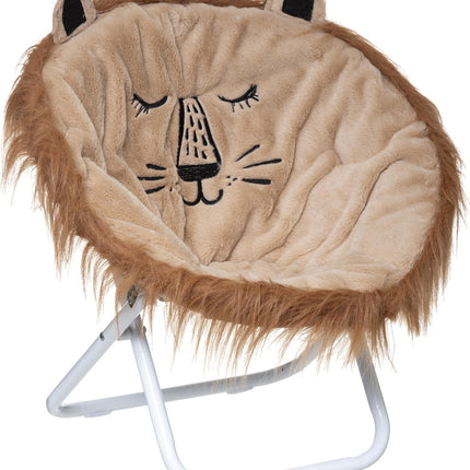 Atmosphera Kids Chaise pliante enfant lion - Lion - chaise enfant - fauteuil enfant - chaise pliante