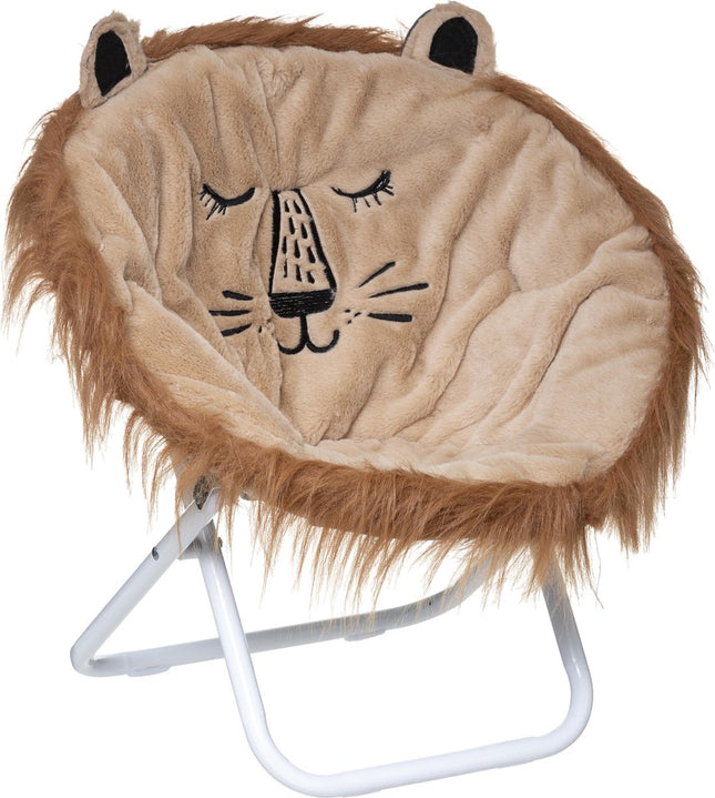 Atmosphera Kids Chaise pliante enfant lion - Lion - chaise enfant - fauteuil enfant - chaise pliante