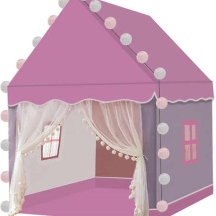 Tente de Jeu pour Enfants Kruzzel en Rose - Espace de Jeu Magique avec Éclairage LED