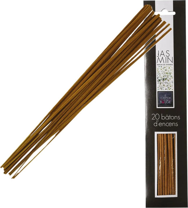 Atmosphera Bâtonnets d'encens au Jasmin - pack économique - 20x bâtonnets - 25cm - Relaxant - Apaisant