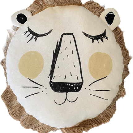 Atmosphera Kids Coussin Lion - Ø44xP13cm - Beige