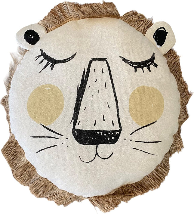 Atmosphera Kids Coussin Lion - Ø44xP13cm - Beige