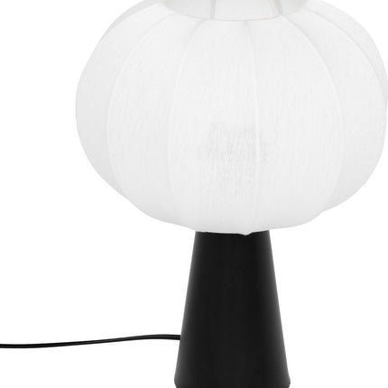 Atmosphera Lampe de table Tobie - Ø25xH33cm - Noir/Blanc