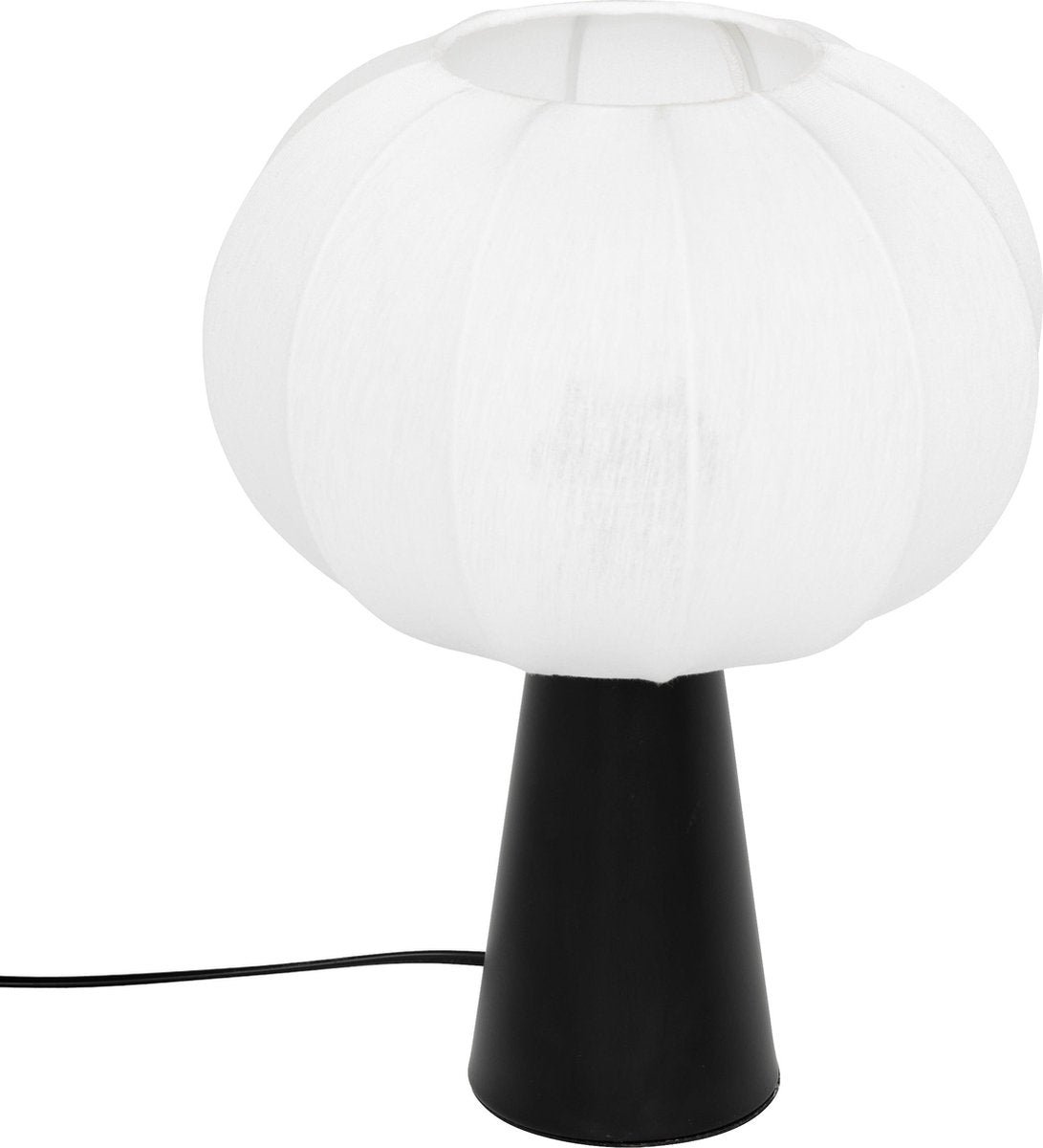 Atmosphera Tobie Table Lamp - Ø25xH33 cm - Black / White
