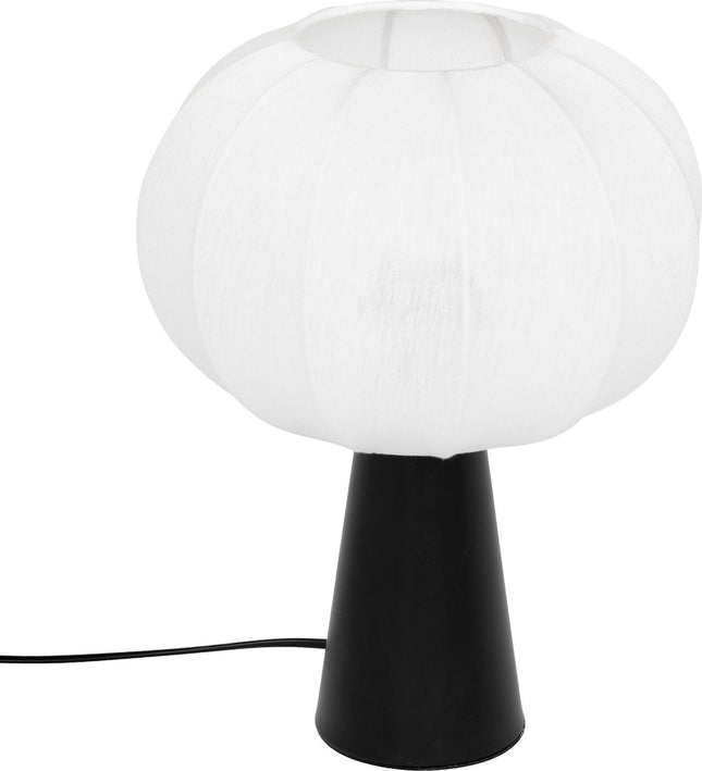 Atmosphera Lampe de table Tobie - Ø25xH33cm - Noir/Blanc