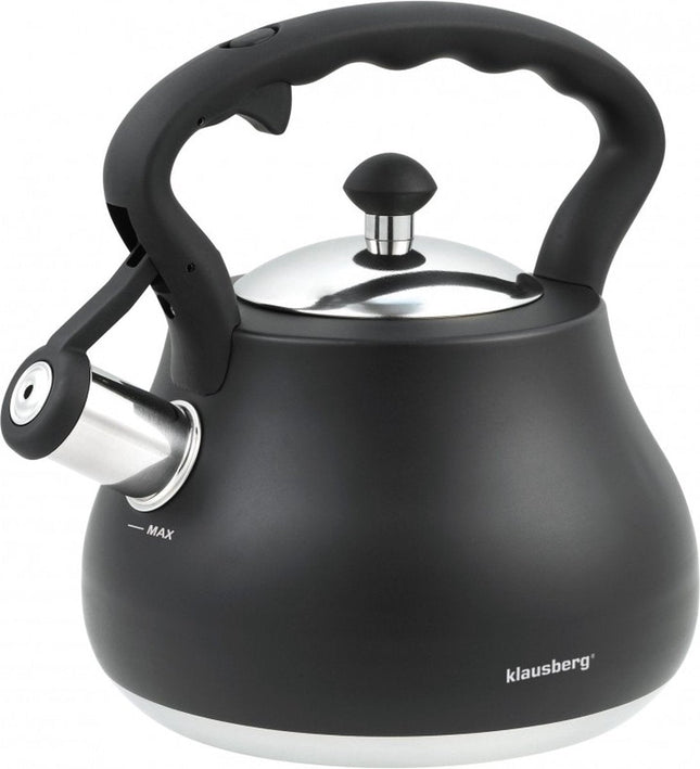 Klausberg KB-7446  fluitketel - 2,7L - rvs - alle warmtebronnen