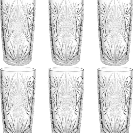 Secret de Gourmet - Lot de 6 verres à pied Ayla - 350 ml - en verre - Verres à boire - Verres à eau