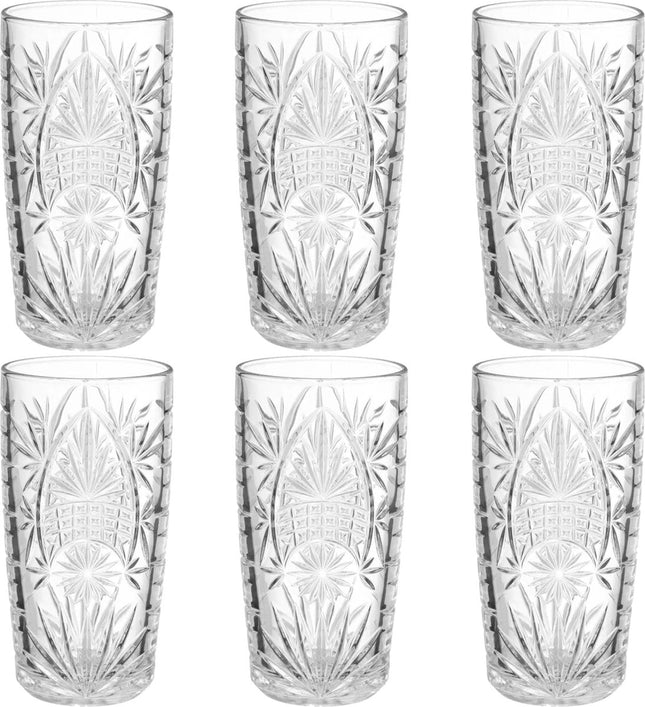 Secret de Gourmet - Lot de 6 verres à pied Ayla - 350 ml - en verre - Verres à boire - Verres à eau