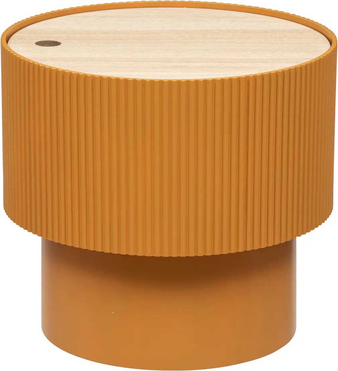 Couchtisch mit Stauraum ENOLA, rund, Ø 38,5 cm