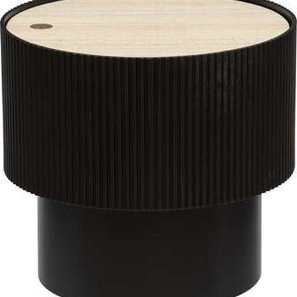 Atmosphera Table - Table Basse - Noire - Table d'Appoint - D38,5cm H35cm