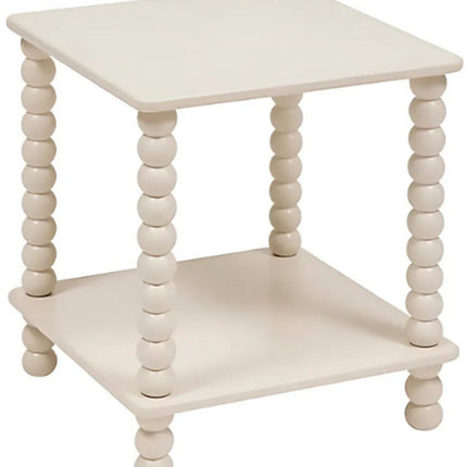 Atmosphera Chamlo Table Basse - 40x40x45cm - Beige