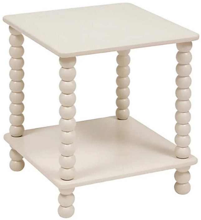 Atmosphera Chamlo Table Basse - 40x40x45cm - Beige