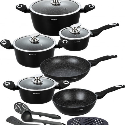 Klausberg 7322 pannenset – 15 delig – Gesmeed Aluminium – Alle warmtebronnen