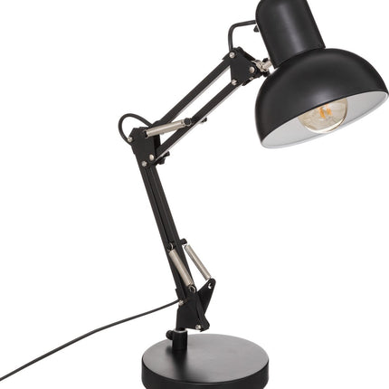 Atmosphera Lampe de table/lampe de bureau Design Light Classic - noir - métal - H56 cm - Lampe de lecture