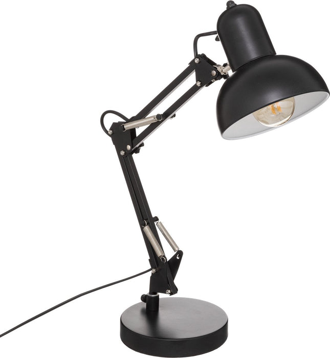 Atmosphera Lampe de table/lampe de bureau Design Light Classic - noir - métal - H56 cm - Lampe de lecture