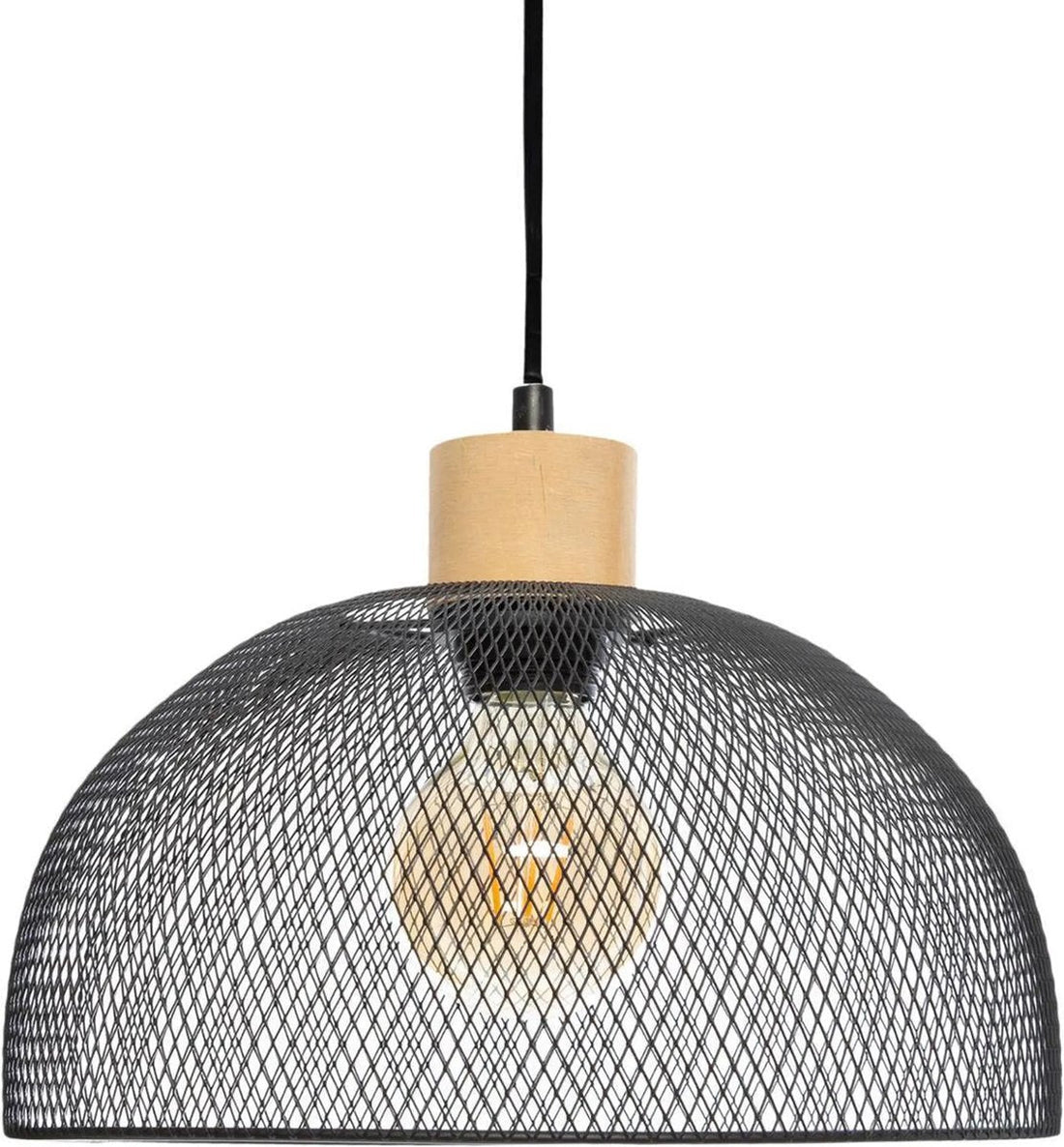 Atmosphera pendant lamp metal wood